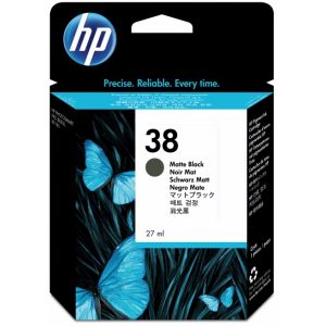 Cartuş HP 38 (C9412A), negru mat (matte black), original