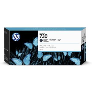 Cartuş HP 730, P2V71A, negru mat (matte black), original