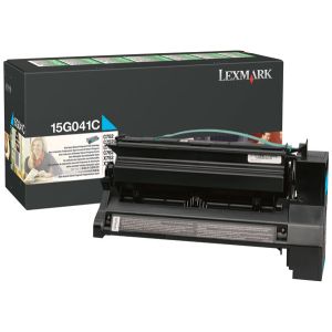 Toner Lexmark 15G041C (C752), azuriu (cyan), original