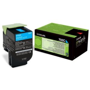 Toner Lexmark 702C, 70C20C0 (CS310, CS410, CS510), azuriu (cyan), original