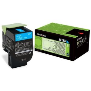 Toner Lexmark 802C, 80C20C0 (CX310, CX410, CX510), azuriu (cyan), original