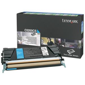 Toner Lexmark C5200CS (C530), azuriu (cyan), original