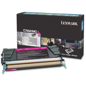 Toner Lexmark C746A1MG (C746, C748), purpuriu (magenta), original