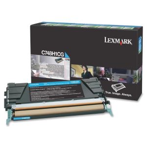 Toner Lexmark C748H1CG (C748), azuriu (cyan), original