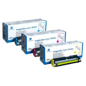 Toner Konica Minolta 4576611, 1710541100 (MagiColor 2300, 2350), CMY, pachet de trei, multipack, original