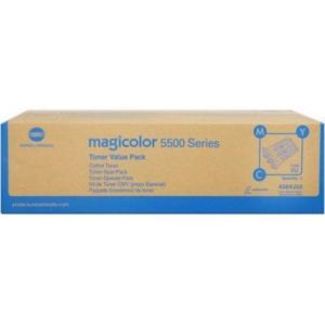 Toner Konica Minolta A06VJ52 (MagiColor 5540), CMY, pachet de trei, multipack, original