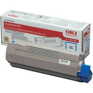 Toner OKI 43872307 (C5650, C5750), azuriu (cyan), original