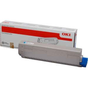 Toner OKI 44844615 (C822), azuriu (cyan), original