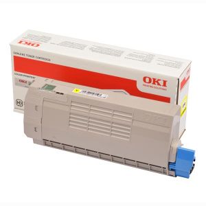 Toner OKI 46507613, C712, galben (yellow), original