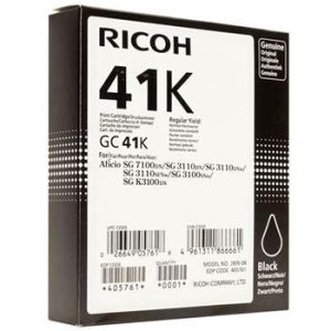 Cartuş Ricoh GC41HK, 405761, negru (black), original