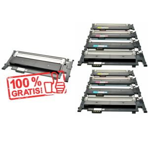 Toner 2 x Samsung CLT-P406C, CMYK + CLT-K406S GRATUIT, multipack, alternativ