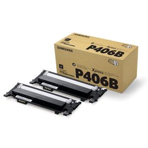 Toner Samsung CLT-P406B, pachet de două, negru (black), original