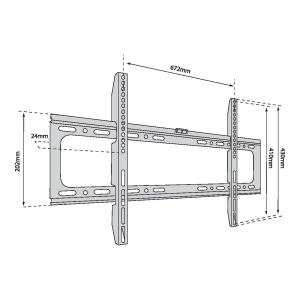 Suport de perete TV TB TB-750 până la 65", 40kg max VESA 600x400 TB-750