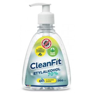 Gel dezinfectant CleanFit 70% citrice pentru maini cu pompa 300 ml