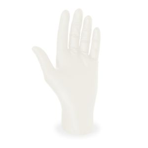 Mănuși albe din latex, fără pudră, mărime L