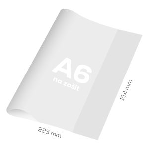 Husa pentru notebook A6 PVC gros transparent 100 mic / 1buc