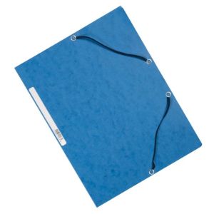 Ambalaj din carton neted cu bandă de cauciuc Q-CONNECT albastră