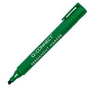 Marker permanent Q-CONNECT vârf tăiat verde
