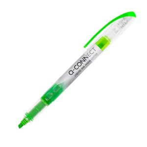 Evidențiator Q-CONNECT Liquid Ink verde