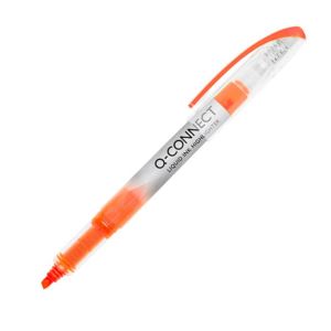 Evidențiator Q-CONNECT Liquid Ink portocaliu