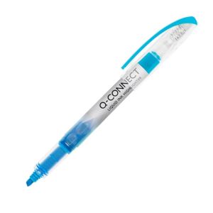 Evidențiator Q-CONNECT Liquid Ink albastru