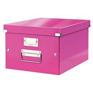 Click &amp; Store cutie medie roz