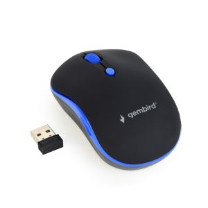 Gembird MUSW-4B-03-B/Travel/Optic/1600 DPI/Wireless USB/Negru-Albastru MUSW-4B-03-B