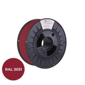 Snur de imprimare (filament) C-TECH PREMIUM LINE, ABS, roșu oriental, RAL3031, 1,75 mm, 1 kg 3DF-P-ABS1.75-3031