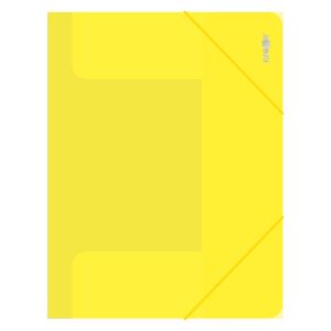 Hartă de bază cu bandă de cauciuc PP/A4, transparent/galben