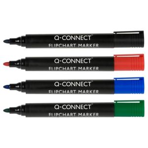 Set de markere pentru blocurile de flipchart Q-CONNECT 4S