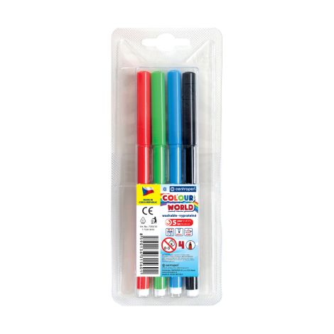 Markere CENTROPEN 7550 Color World - set de 4 buc