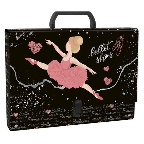 Servieta cu maner A4 (33x5x25 cm) - Balerina