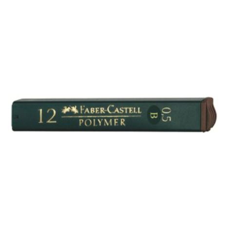 Solide din grafit FABER-CASTELL 2H / 0,5 mm, 12 buc