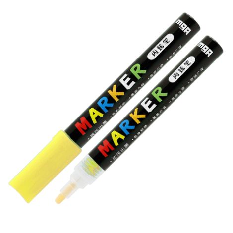 Marker acrilic M&G 2 mm acrilic, galben neon S040