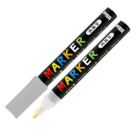 Marker acrilic M&G 2 mm acrilic, argintiu S110