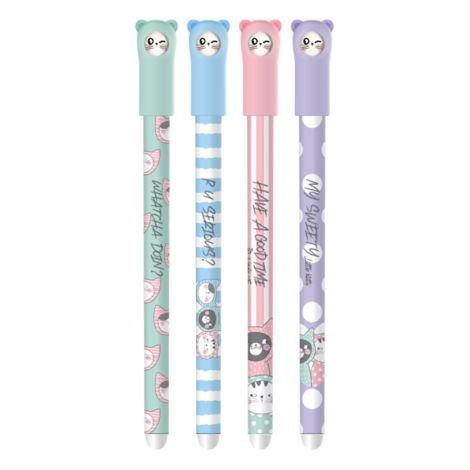 Roller gel/cauciuc M&G iErase So Many Cats Pastel (4 modele)