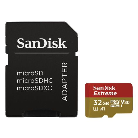 Adaptor SanDisk Extreme/micro SDHC/32GB/UHS-I U3/Clasa 10/+ SDSQXAF-032G-GN6MA