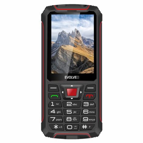 EVOLVEO StrongPhone W4, telefon Dual SIM rezistent la apă, negru-roșu SGP-W4-BR