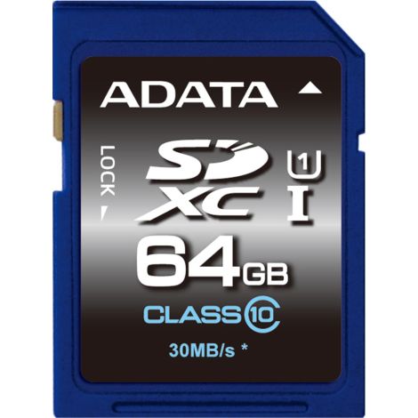 ADATA/SDXC/64GB/UHS-I U1 / Clasa 10 ASDX64GUICL10-R