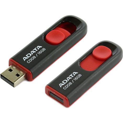 ADATA C008/16GB/USB 2.0/USB-A/Roșu AC008-16G-RKD