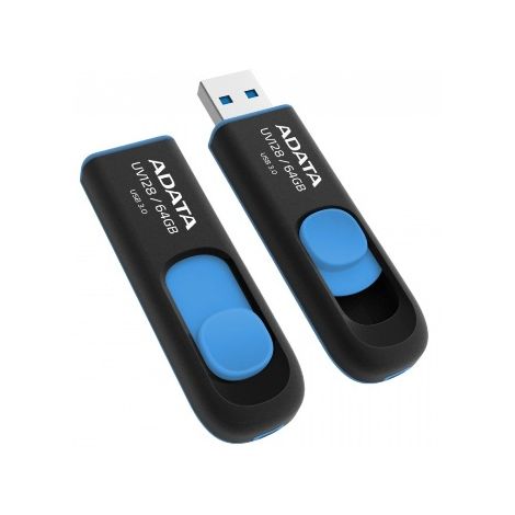 ADATA UV128/64GB/USB 3.0/USB-A/Albastru AUV128-64G-RBE