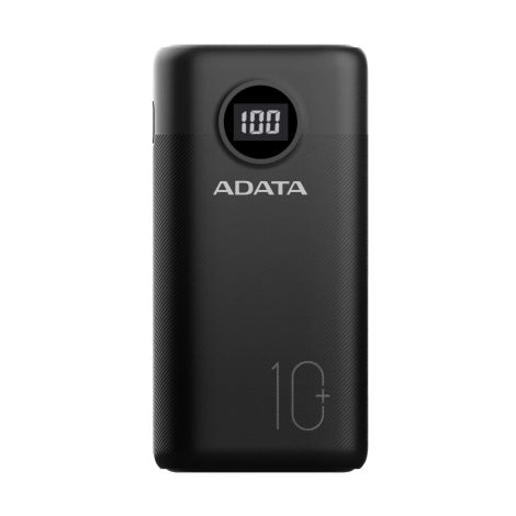 ADATA P10000QCD Power Bank 10000mAh negru AP10000QCD-DGT-CBK