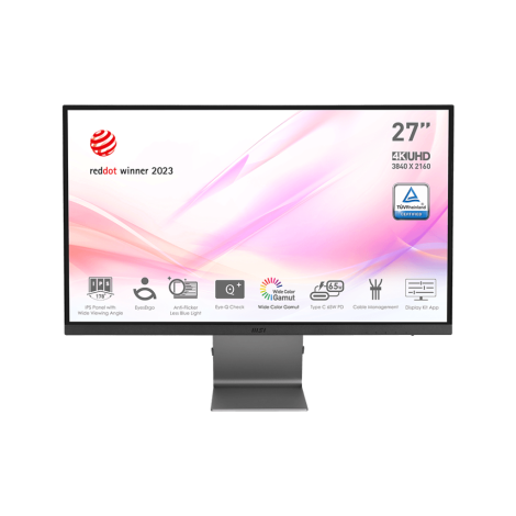 MSI Modern/MD271UL/27"/IPS/4K UHD/60Hz/4ms/Blck-Slvr/2R Modern MD271UL