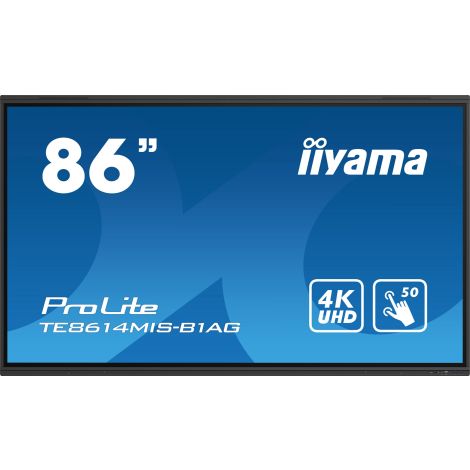 86" iiyama TE8614MIS-B1AG: VA, 4K, 50P, USB-C TE8614MIS-B1AG