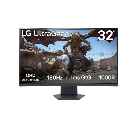 LG UltraGear/32GS60QC-B/32"/VA/QHD/180Hz/1ms/Negru/2R 32GS60QC-B.AEUQ