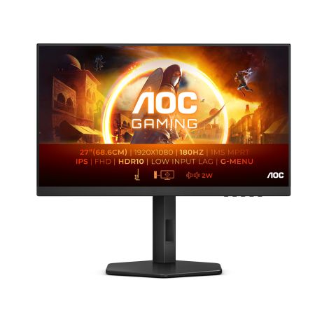 AOC Gaming/27G4X/27"/IPS/FHD/180Hz/0,5 ms/Negru/3R 27G4X