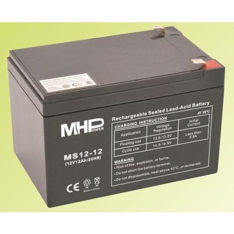 Baterie Pb MHPower VRLA AGM 12V/12Ah (MS12-12) MS12-12