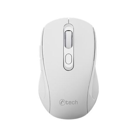 C-TECH WLM-12WH/Ergonomic/Optic/Pentru dreptaci/1600 DPI/USB+BT/Alb WLM-12WH