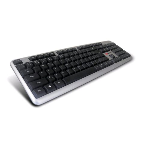 C-TECH KB-102/USB cu fir/Aspect CZ-SK/Silver KB-102-U-SL