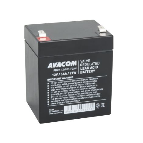 Baterie AVACOM 12V 5Ah F2 HighRate (PBAV-12V005-F2AH) PBAV-12V005-F2AH